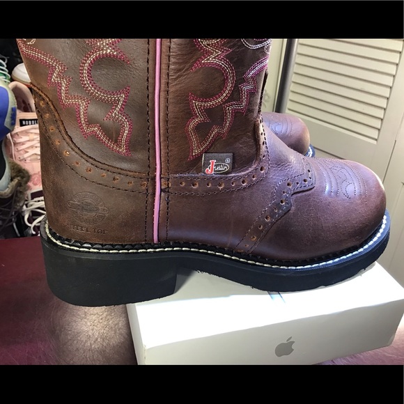 Justin Wkl9980 Safety Toe Work Boots - Womens - Picture 7 of 16